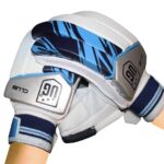 UG Cricket Leather Blue & White Batting Gloves for Boys (Club Series)