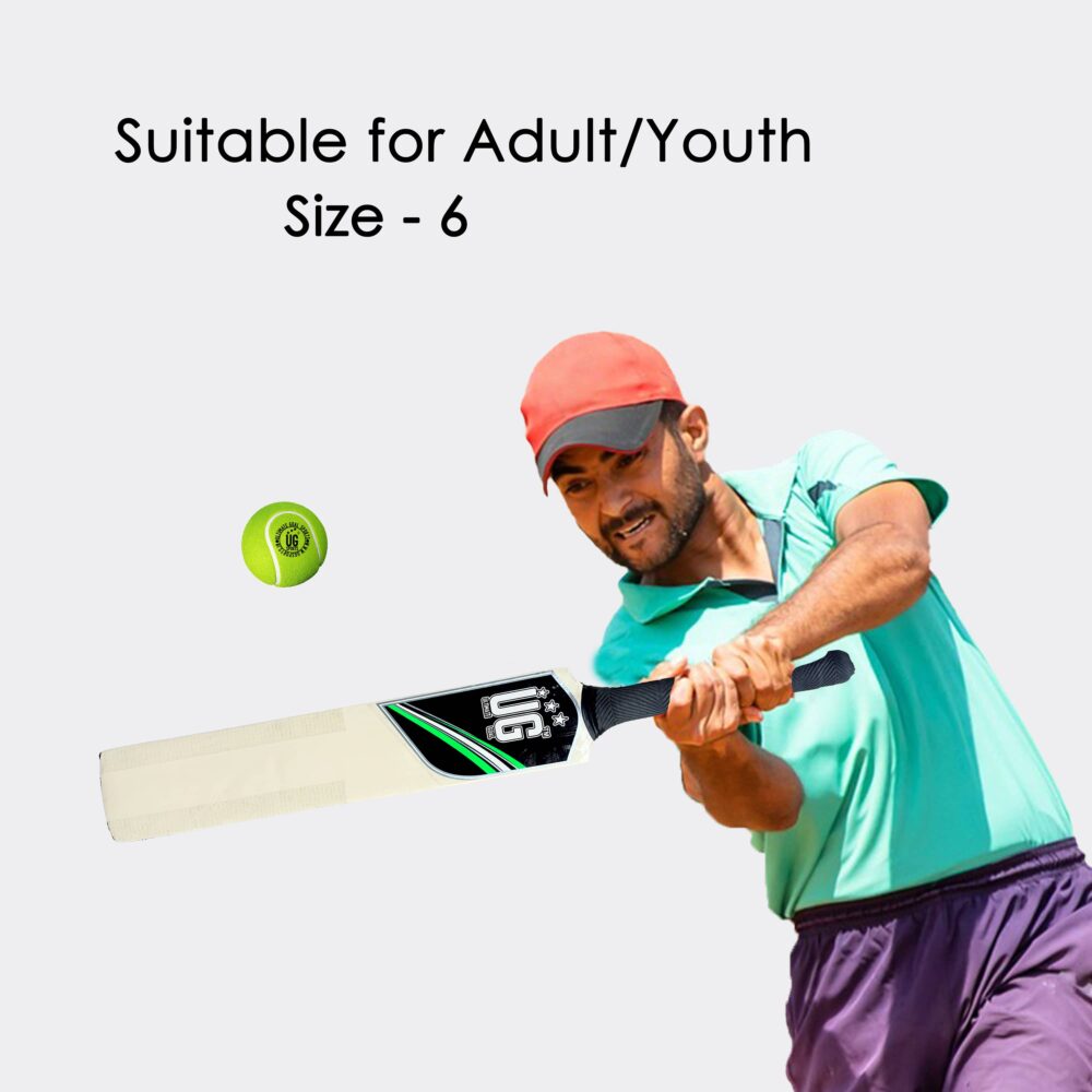 UG Popular Willow Cricket Bat for Kids – Size 6, Green - Image 4